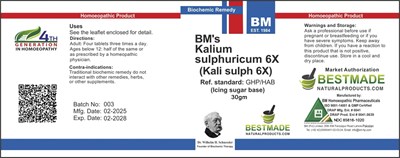 Kali Sulph (Kali Sulph (lactose Free Cell Salts))
